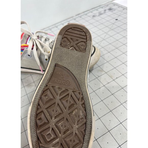 Converse Chuck Taylor Rainbow Trim Low-Top Sneakers Sz. 3 Youth Canvas Multicolo - Picture 7 of 10